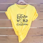 Women's slim fit casual short sleeve t-shirt in a large size. Comfortable and stylish, perfect for everyday wear and a r — photo 37