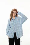 Camisa xadrez masculina manga longa outono estilo americano street, perfeita para um visual moderno e confortável. — foto 9