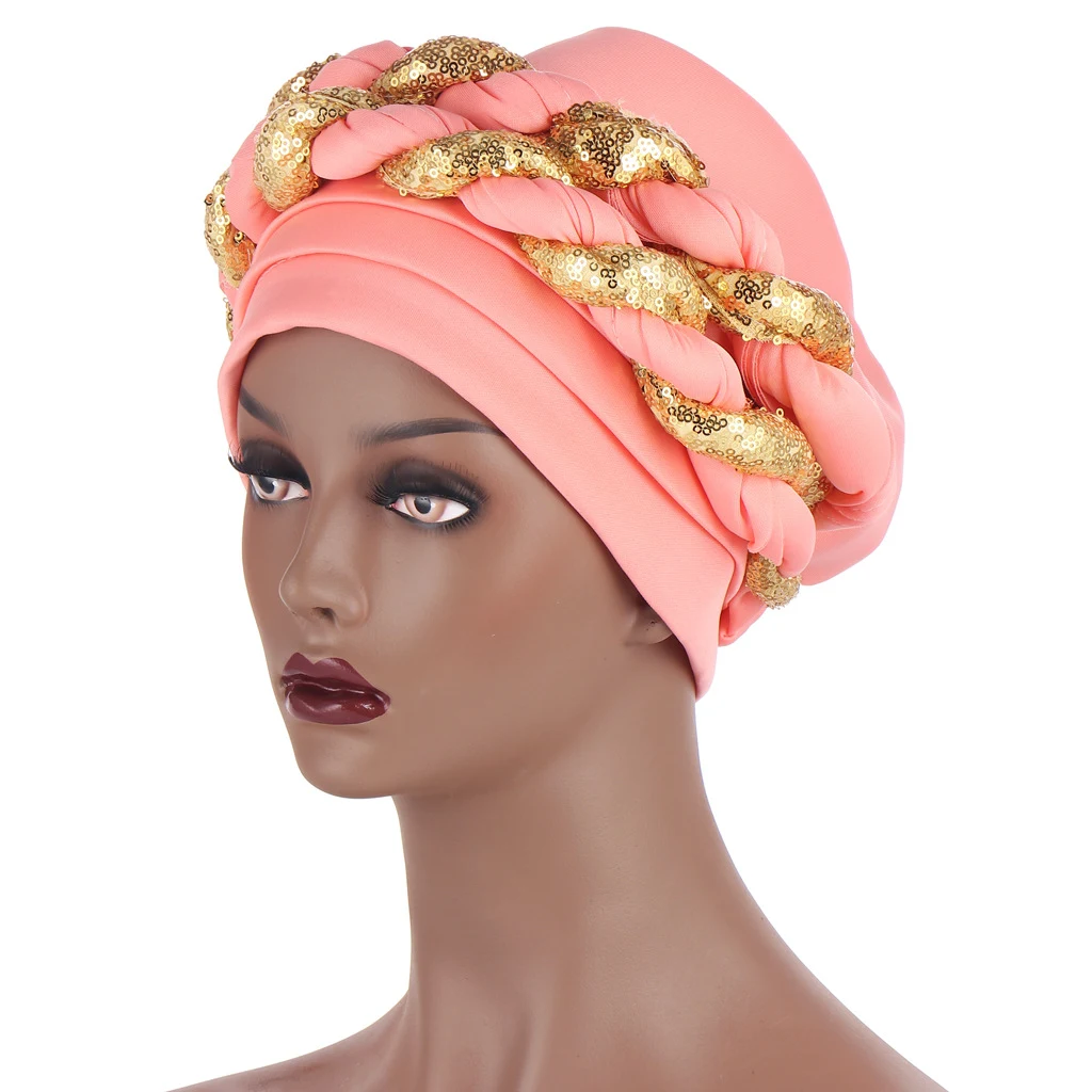 Title 8, Chapéu turbante muçulmano com lantejoulas duplas