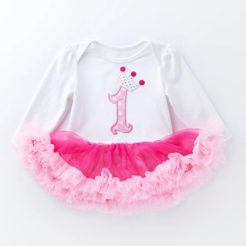 Vestido de Aniversário para Bebê 0-2 Anos Outlet da Fábrica. Macacão Festivo. Roupa Perfeita para Celebrar o Aniversário com Conforto! — foto 4