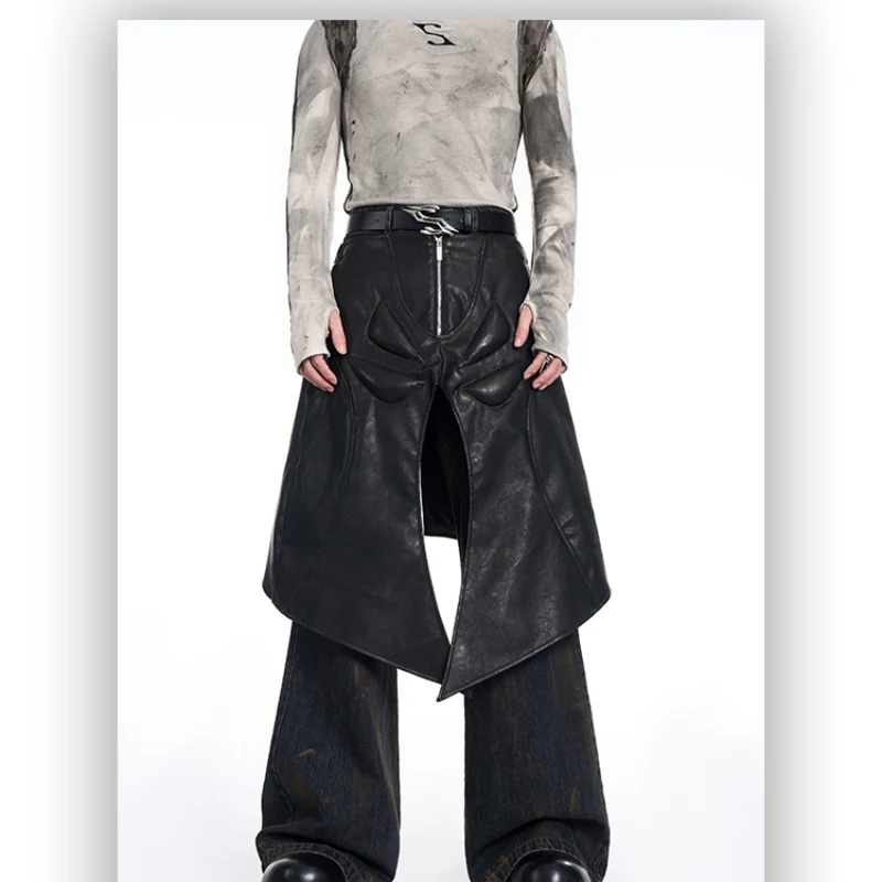 Title 3, Nischen PU-Leder Casual Hose Herren Herbst Wint...