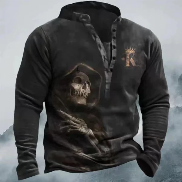 Title 2, 3D T-shirt Digital Print Wolf Skull For Men