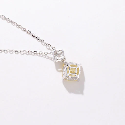 Title 6, Colar de prata S925 com corte de flor de gelo, ...