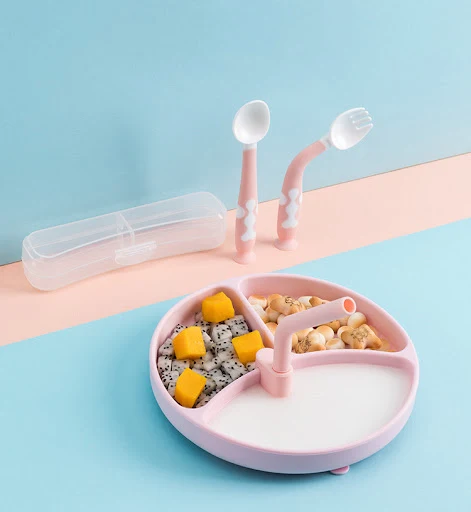 Title 9, Baby Dinner Plate Silicone Suction Cup Set Chil...