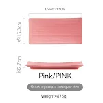 Pink Long Plate