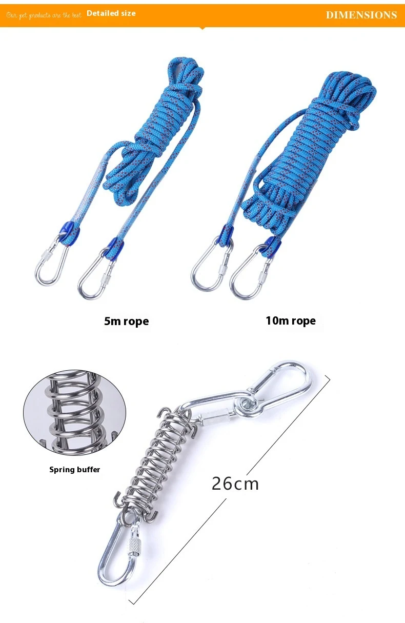 Title 1, Outdoor Funny Dog Toy Stainless Steel Spring Su...