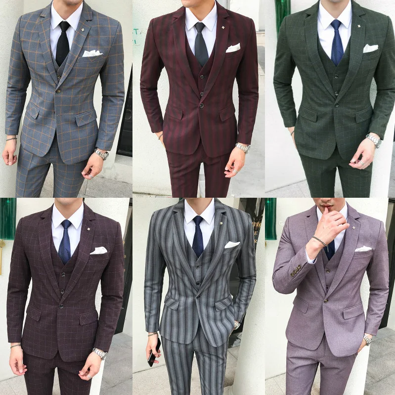 Abito a Righe Uomo Taglie Forti alla Moda. Comfort e stile in un unico capo. Perfetto per eventi formali e per un look impeccabile e alla moda. — foto 6