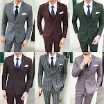 Abito a Righe Uomo Taglie Forti alla Moda. Comfort e stile in un unico capo. Perfetto per eventi formali e per un look impeccabile e alla moda. — foto 6
