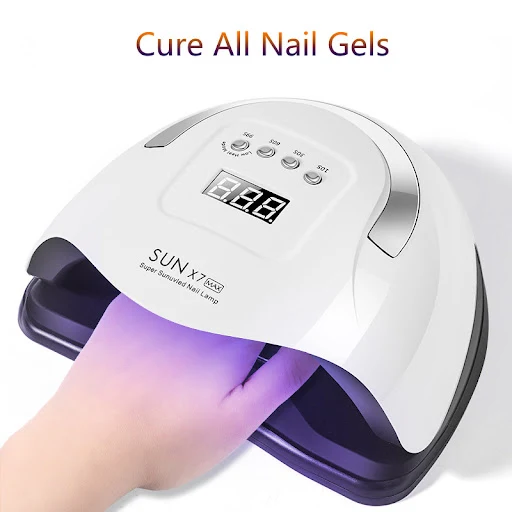 Title 3, Cabine Sun X7Max 180W portátil para unhas, foto...