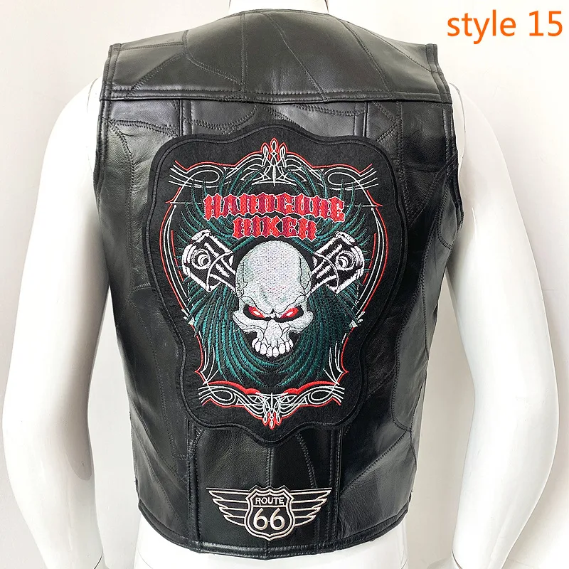 Colete de montar slim masculino em couro de vaca, primeira camada, design elegante e proteção para motociclistas, perfeito para uso diário. — foto 4