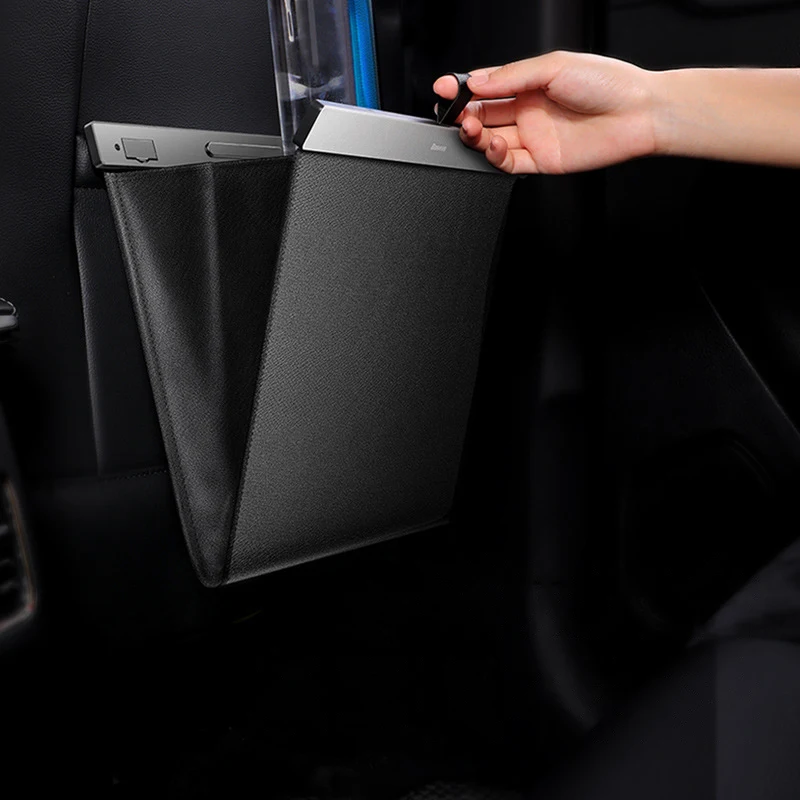 Leak-proof PVC Car Trash Bag with Magnetic Lock, Smell Block, Rubbish Holder, Garbage Storage Bag, Vomit Bags for the ca — photo 6