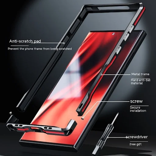 Title 4, Metal Frame Mobile Phone Protective Case Drop R...