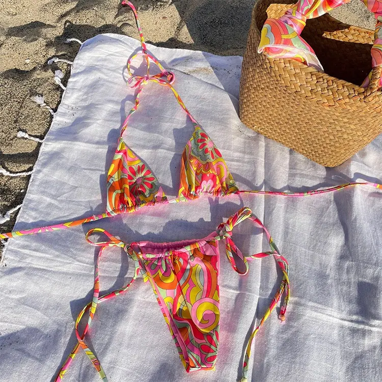 Title 7, Nowy damski strój kąpielowy bikini z kwiatowym ...