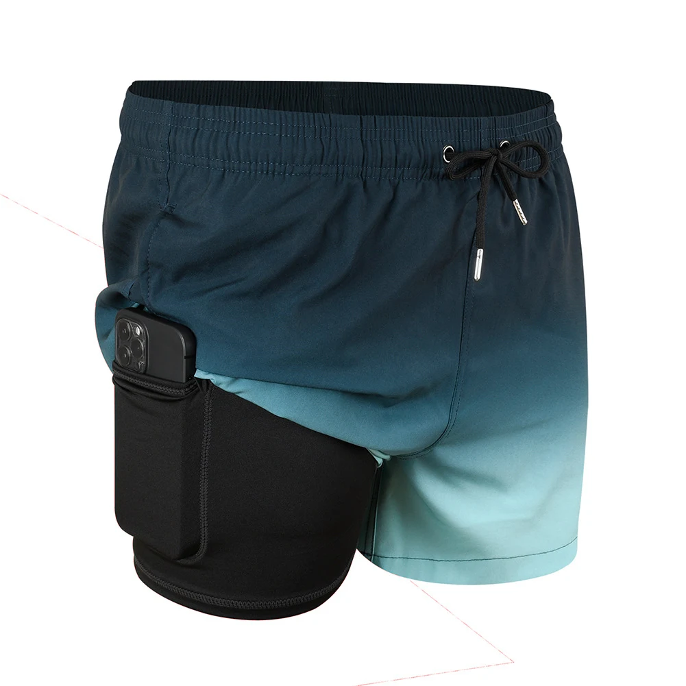 Men's Casual Loose Four-sided Swimming Trunks for comfortable swimming and beach wear. Enjoy freedom of movement and rel — photo 4