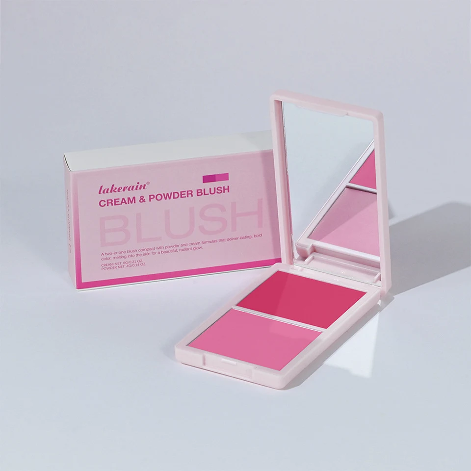 Two-in-One Blusher Powder Plate – Won't Smudge Easily! Achieve a long-lasting, fresh look with this easy-to-apply, versa — photo 1