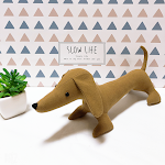 Pacote DIY Original de Material para Boneca Dachshund. Bonecas de tecido costuradas à mão, um projeto artesanal fofo e criativo. — foto 2