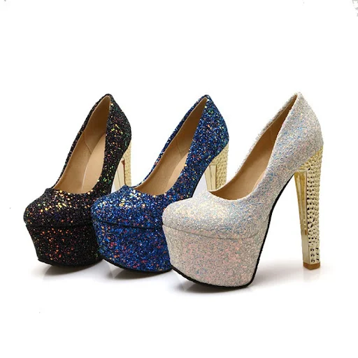 Title 2, Salto alto plataforma stilettos, eleve seu look...