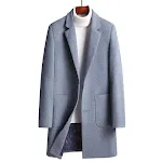 Casaco de Lã Grosso Masculino Jaqueta de Inverno Quente e Confortável Proteção Contra o Frio Ideal para o Inverno Estilo Clássico Durabilidade — foto 4