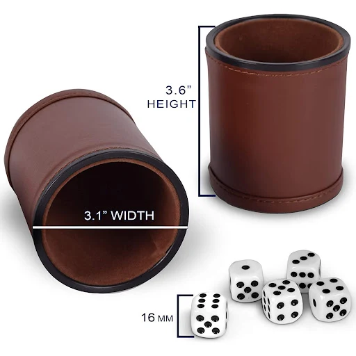 Title 1, Red Flannel Mute Dice Set for quiet game play. ...