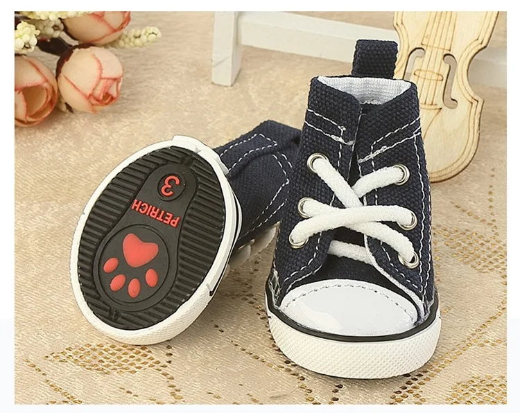 Title 7, Denim canvas pet shoes breathable and comfortab...