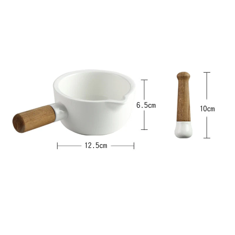 Title 2, Ceramic Stone Mortar and Grinder for Manually P...