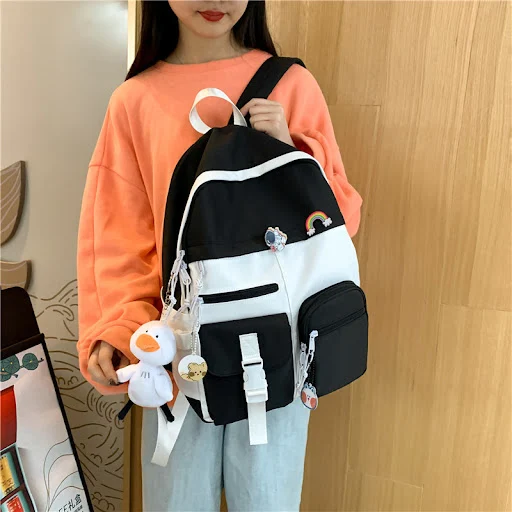Title 9, Simple and Trendy Schoolbag for Girls on Campus...