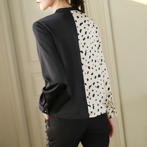 Title 5, Spring New Shirt Womens Long-Sleeved Chiffon S...