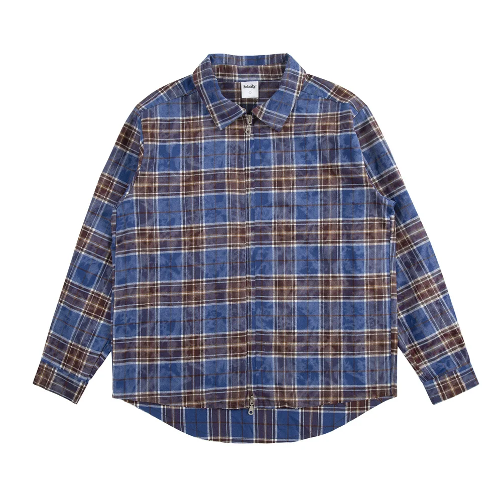 Title 2, Distressed Plaid Shirt Mens Coat for rugged st...