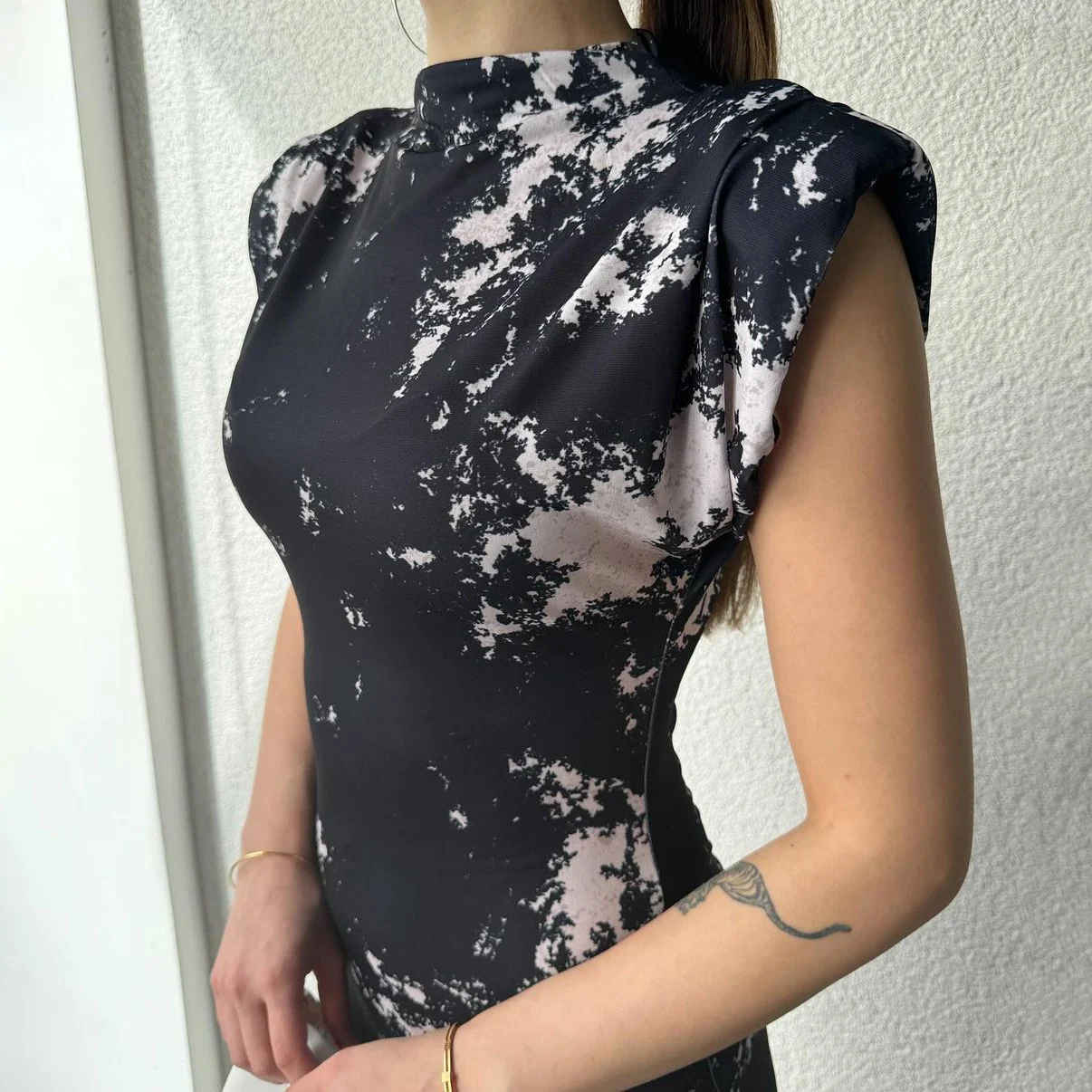Title 2, Vintage Printed Chinese Style Dress