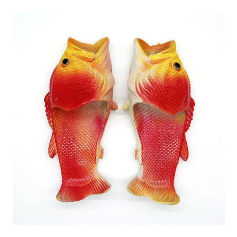 Divertidas chanclas de pescado para hombre, estilo coreano creativo y a la moda. ¡Marca tendencia con estas originales sandalias! — foto 1