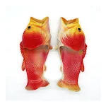 Divertidas chanclas de pescado para hombre, estilo coreano creativo y a la moda. ¡Marca tendencia con estas originales sandalias! — foto 1