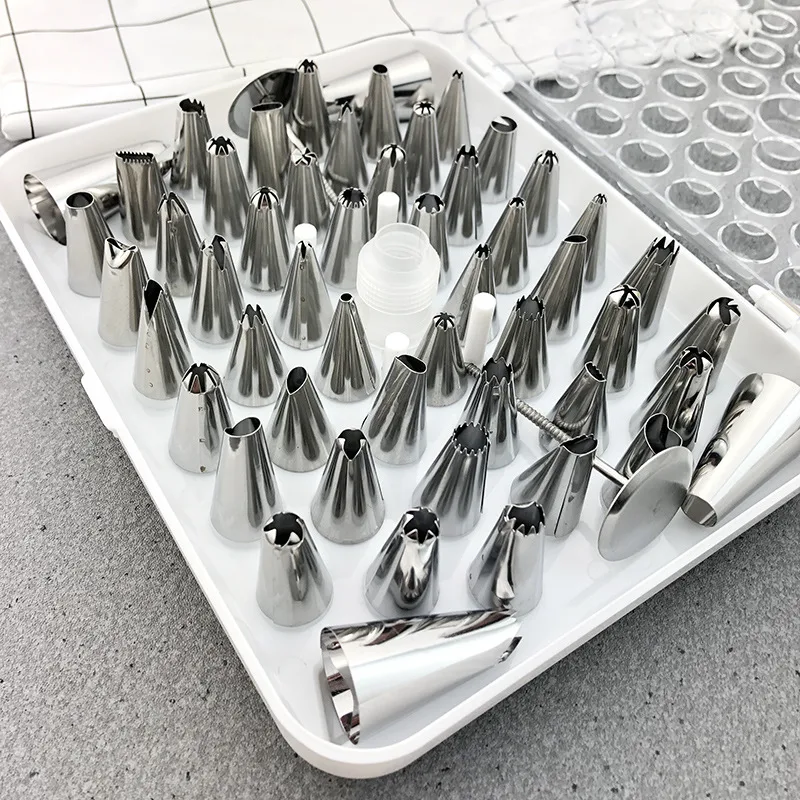 Title 8, 430 Cream Cake Stainless Steel Piping Tip Set. ...