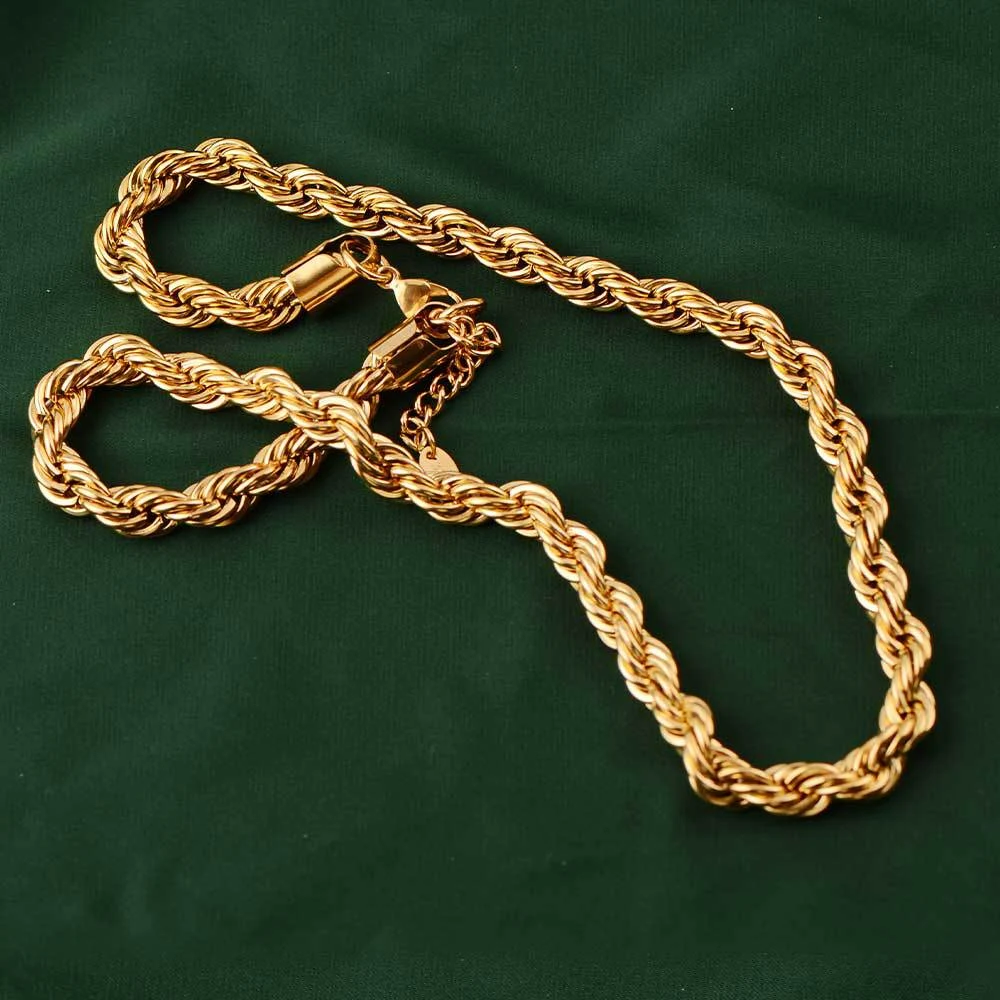 Title 7, Collana Catena Grossa Hip Hop Rock Acciaio Inox...