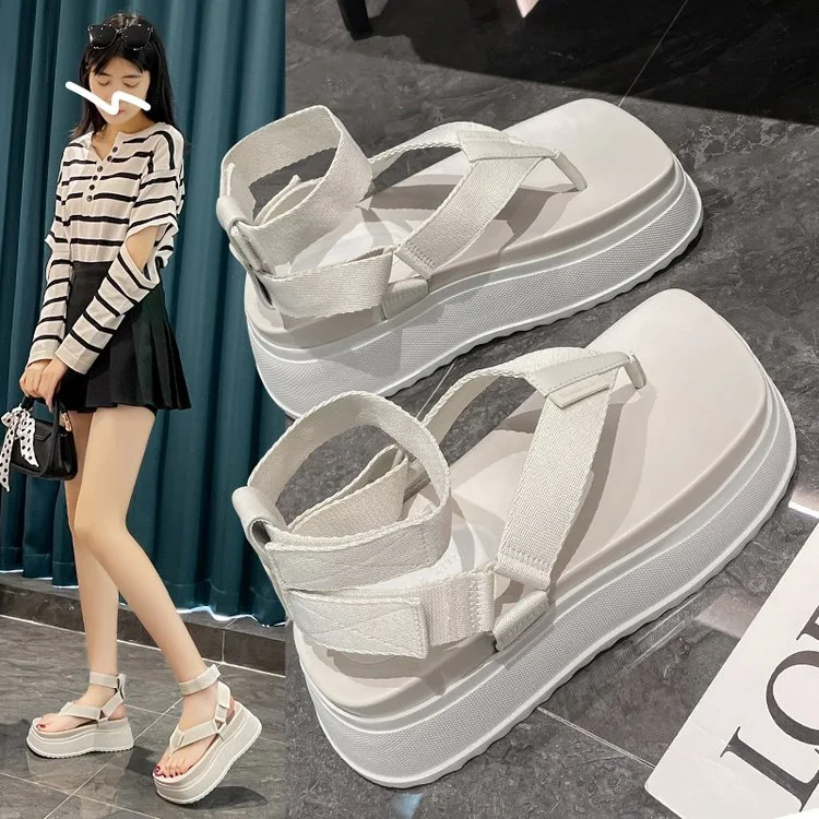 Title 2, Plataforma Elevada Sandalias Romanas Chanclas P...