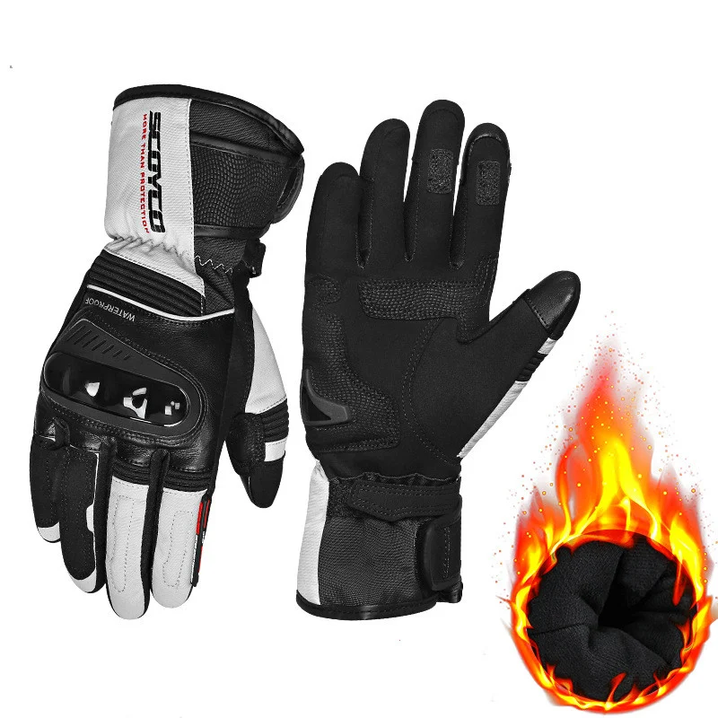 Wasserdichte und warme Motorradhandschuhe Perfekter Schutz bei jedem Wetter. Genieße deine Fahrten mit trockenen und warmen Händen. — foto 2