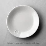 Ceramic red dinner plate for household use. European meal tray, creative tableware perfect for simple and personalized b — photo 61