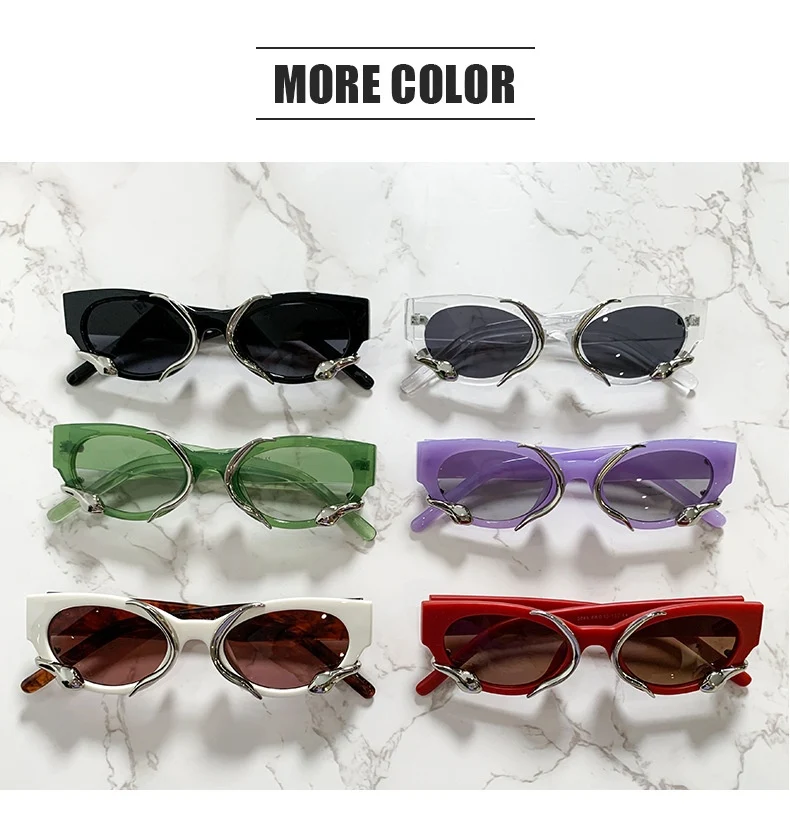Gafas de sol serpiente para mujer a prueba de sol — foto 25