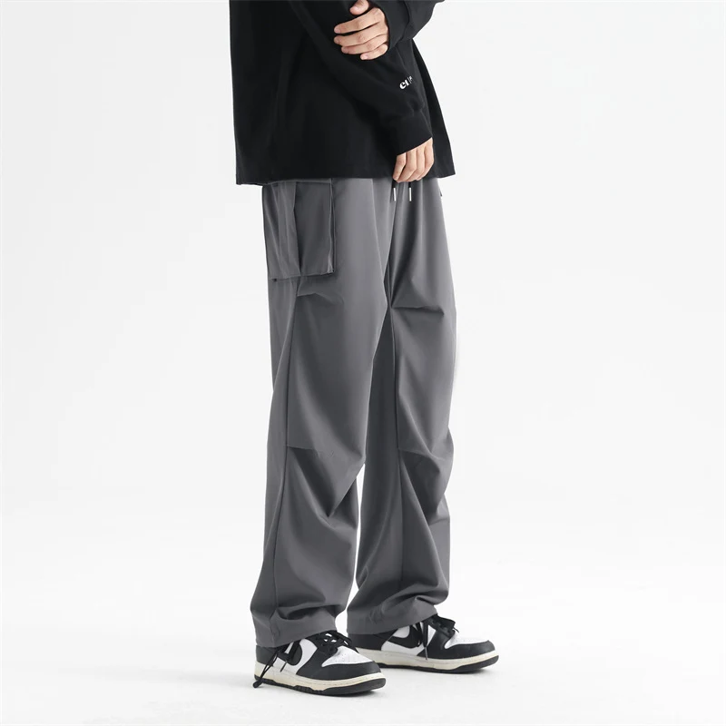 Heren losse casual rechte broeken Comfortabele vrijetijdsbroek voor heren Stijlvol en relaxed Draagcomfort voor elke dag Geschikt voor diverse outfits — foto 1