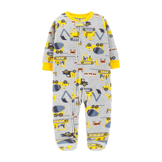 Mono de bebé con forro polar cálido y suave para mayor comodidad y protección. Ideal para mantener a tu pequeño abrigado y feliz en invierno. — foto 5