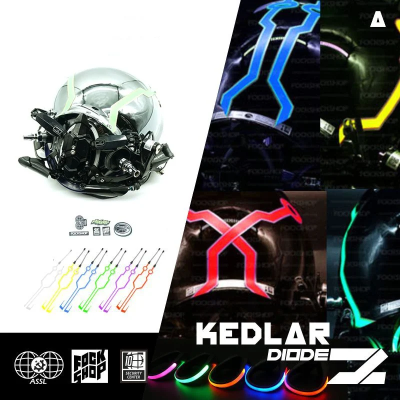 Title 13, Máscara Sci-fi Cyberpunk Future KEDLAR DIODE Gl...