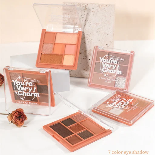 Title 2, Seven Color Eyeshadow Plate with Pearl Powder &...