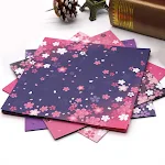 Carta Origami Floreale Giapponese Bifacciale Bicolore, Quadrati Stampati per Piegare e Creare, per Artigianato Fai-da-Te — foto 6