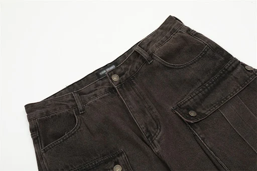 Title 4, Losse, rechte lange jeans voor een relaxte look...