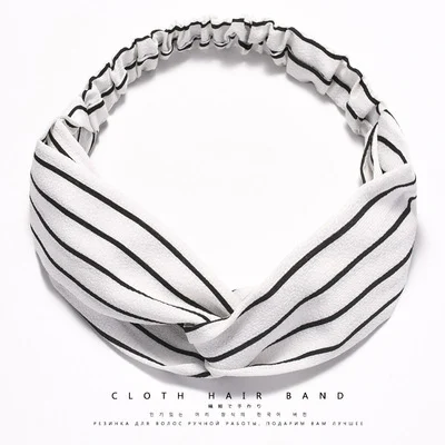 South Korea Spring/Summer Cross Tight Hair Band. Secure hold, breathable and comfortable. Perfect for sports, workouts, — photo 8