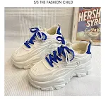 Tênis Dad Shoes Femininos Plataforma All-Match, sapatos casuais que aumentam a altura, combinando conforto e estilo. — foto 5