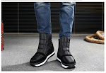 Men's Outdoor Warm Thick-soled Cotton Shoes, providing comfort and warmth in cold weather, ideal for hiking, featuring a — photo 8