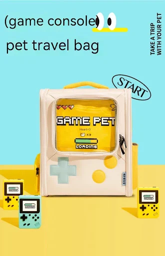 Title 1, Retro Tarzı Evcil Hayvan Taşıma Çantası Sırt Ça...