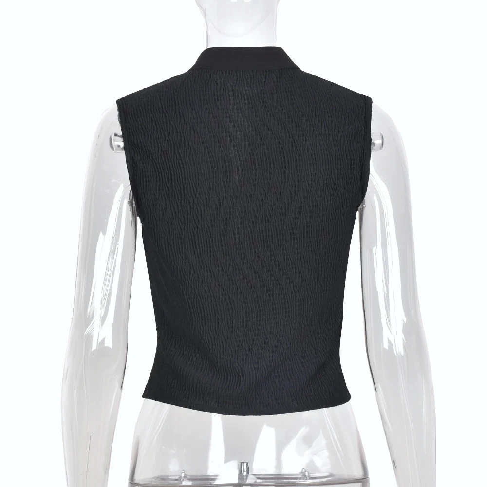 Title 7, Womens Solid Color Cropped Cardigan and Tank T...
