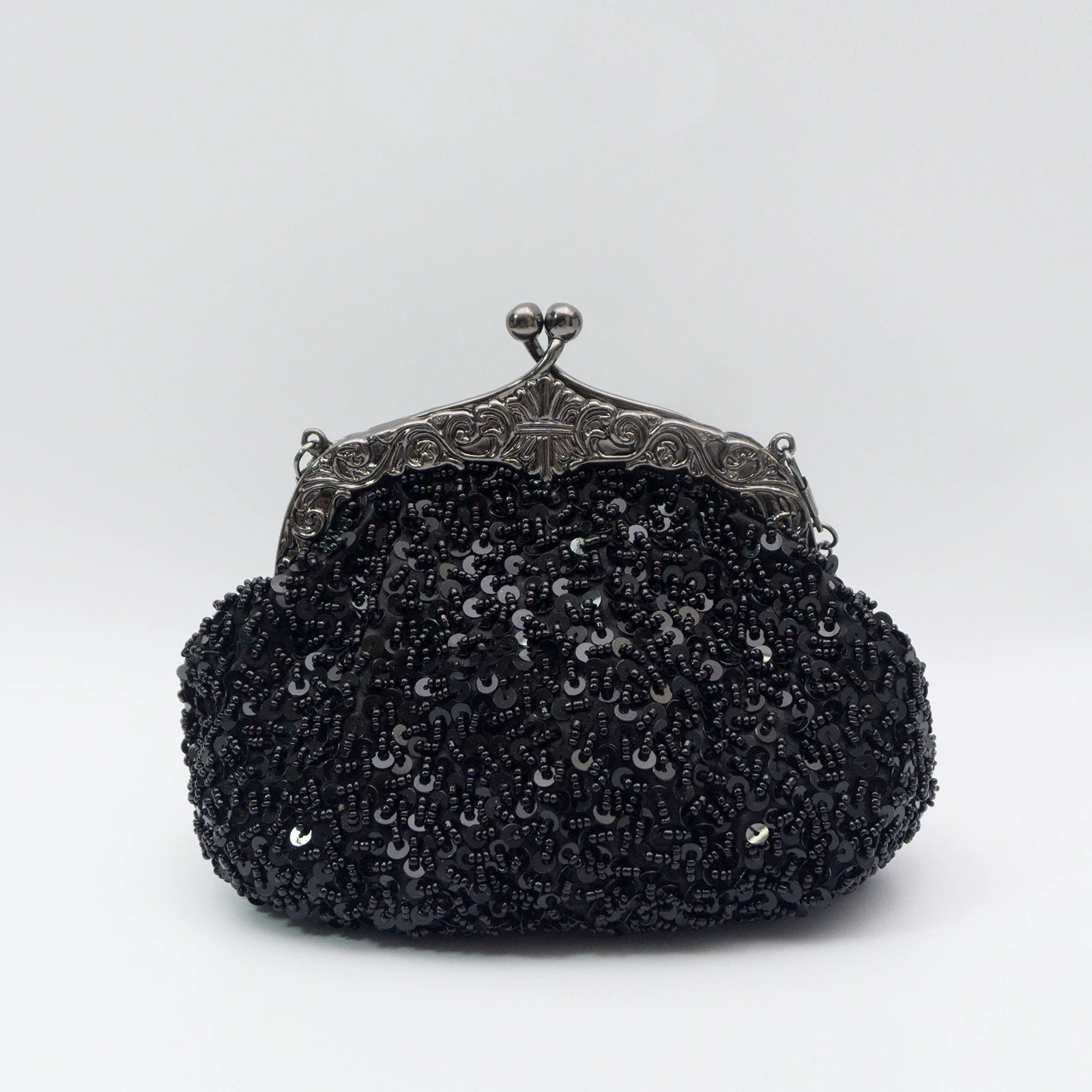 Title 3, Bolsa de jantar retrô artesanal bordada com miç...