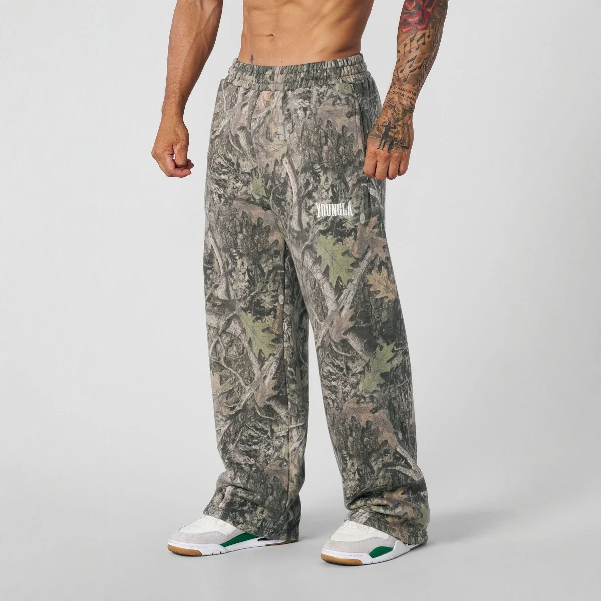 Casual Pants Digital Camouflage Printing Straight-leg Trousers Comfortable Stylish Pants Modern Look Perfect for Everyda — photo 5